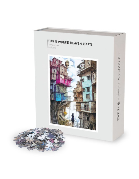 Tuzzle - Niezwykłe puzzle dla dorosłych i nastolatków. Przepięknie opakowane w magnetyczne pudełko z plakatem i woreczkiem.