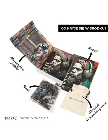 Tuzzle - Extraordinary puzzles for adults and teenagers. Beautifully packaged in a magnetic box with a poster and a storage bag.