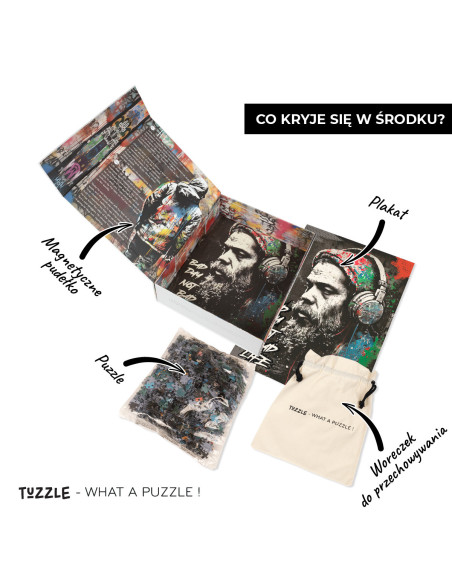 Tuzzle - Extraordinary puzzles for adults and teenagers. Beautifully packaged in a magnetic box with a poster and a storage bag.